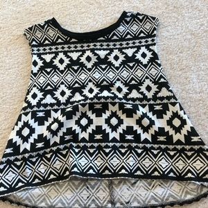 Aztec cropped muscle tank